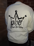 White Crew Neck Sweatshirt Cookies & Cream