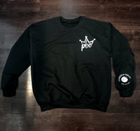 Black Crew Neck Sweatshirt Cookies & Cream